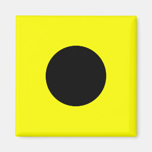 Aimant Lettre nautique I (Inde) de signal de drapeau