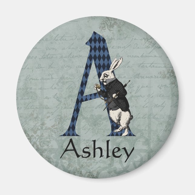 AIMANT LETTRE TAPIS BLANC A (Devant)