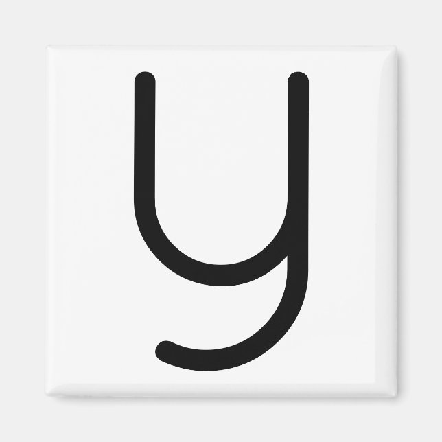 Aimant Lettre titre "y" (Devant)