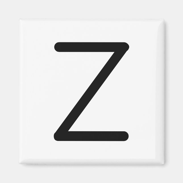 Aimant Lettre titre "z" (Devant)