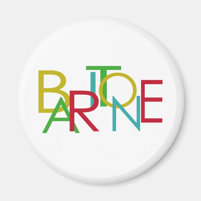 Aimant Lettres Baritone (Devant)