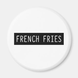 Aimant Lettres de vieille machine Fries