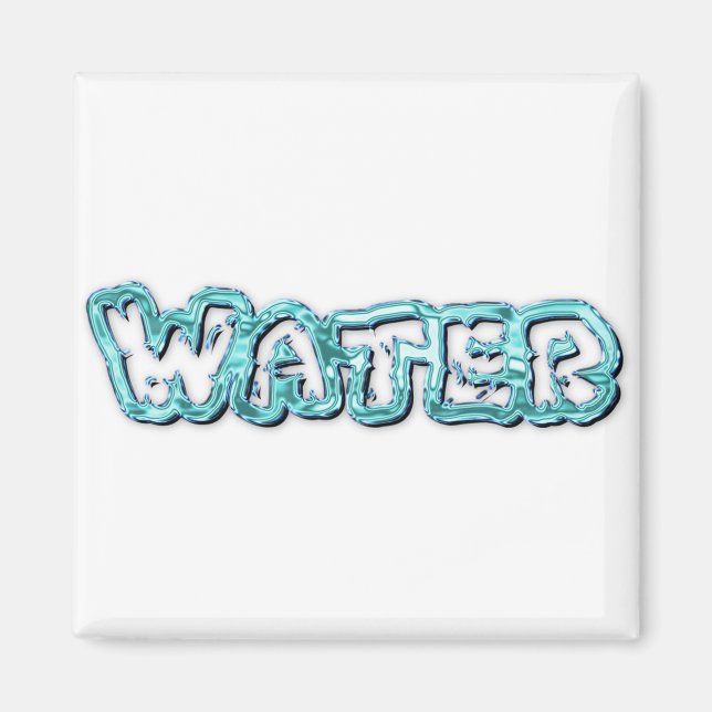 Aimant Lettres d'eau potable (Devant)