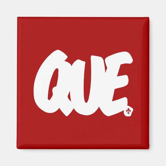 Aimant Lettres QUE (Devant)