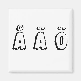 Aimant Lettres suédoises (å ä ö)