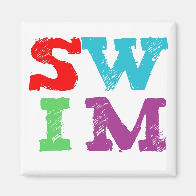 Aimant Lettres SWIM (Devant)
