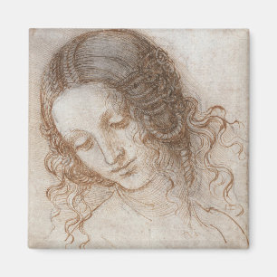 Aimant L'étude de Léonard de Vinci sur le chef de Leda