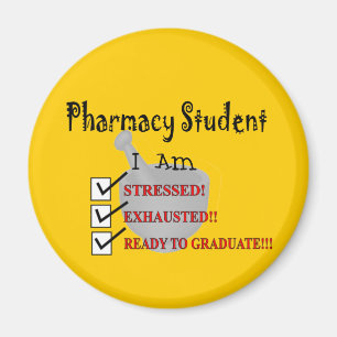 Aimant L'étudiant de pharmacie "préparent pour recevoir