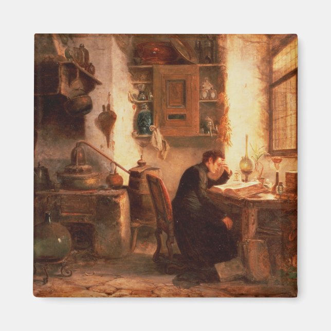 Aimant L'étudiant en chimie et en pharmacie (Devant)