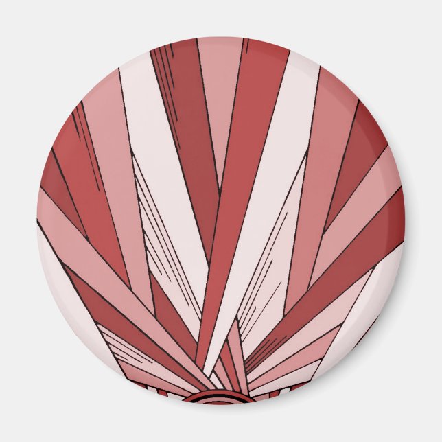 Aimant Lever rouge coloré (Devant)