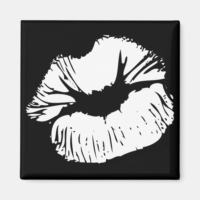 Aimant Lèvres blanches (Devant)