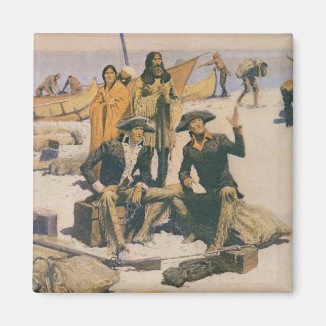 Aimant Lewis et Clark à la rivière Columbia (Devant)