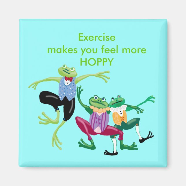 Aimant L'exercice vous fait vous sentir plus HOPPY (Devant)