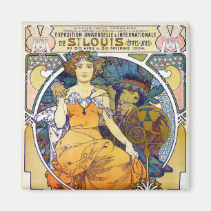 Aimant L'exposition Saint-Louis, Mucha