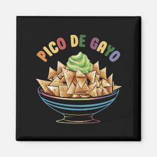 Aimant LGBT Pico De Gayo Funny Gay pride Arc-en-ciel