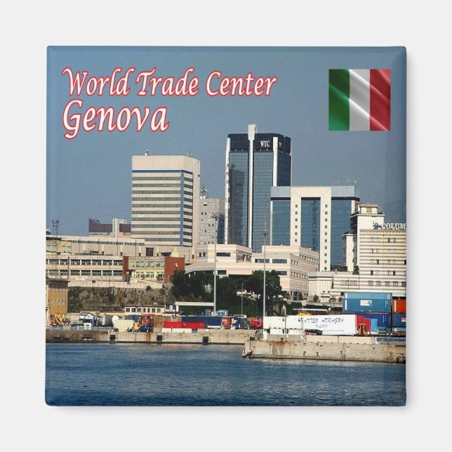 Aimant LGR159 GENOA, World Trade Center, Frigo (Devant)
