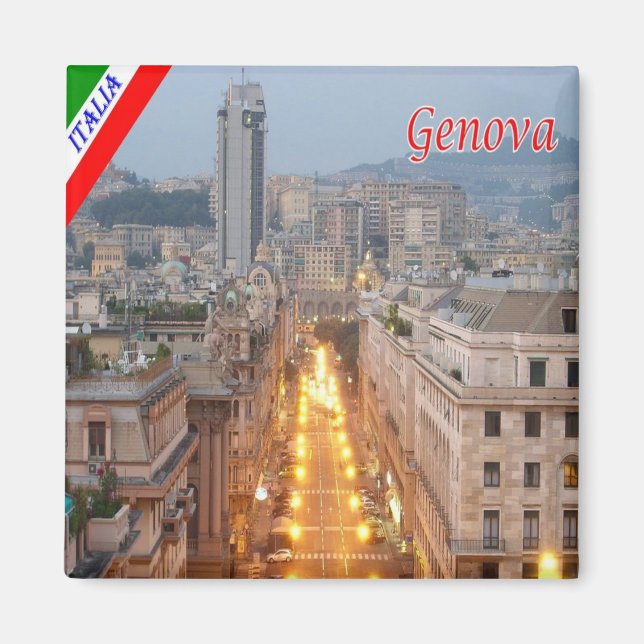 Aimant LGR161 GENOA, Brigata Liguria, Italie, Frigo (Devant)
