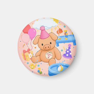 Aimant L'histoire de Hamhock's Pink Splashtastic!