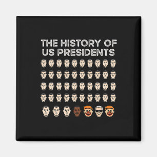 Aimant L'Histoire De Nos Présidents, Drôle Anti Trump Élu