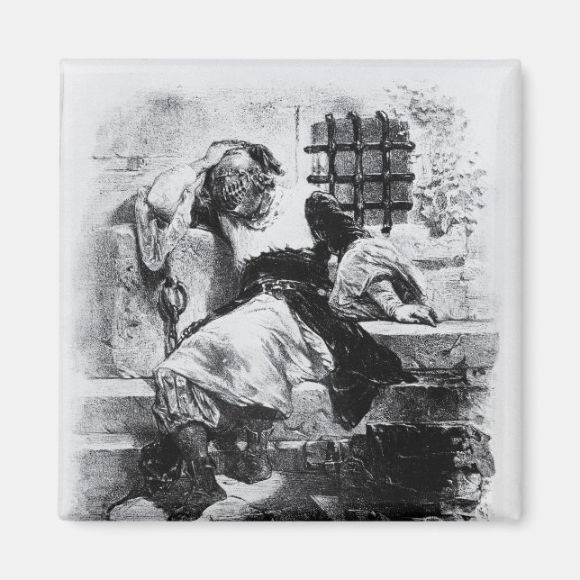 Aimant L'homme dans le masque de fer dans sa prison (Devant)