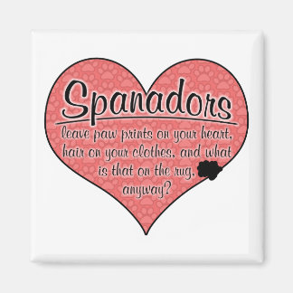 Aimant L'humour des Empreintes de pattes espagnols