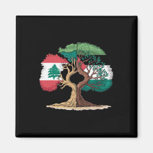 Aimant Liban Palestine Drapeau libanais Palestinien