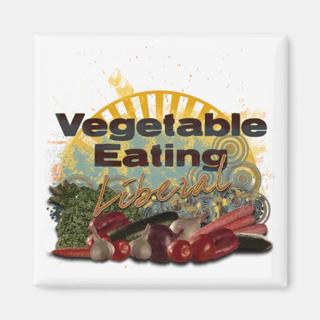 Aimant libéral Veggie (Devant)