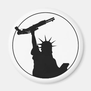 Aimant Liberté avec le fusil de chasse