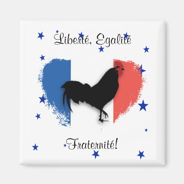 Aimant Liberté, Egalité, Fraternité (Devant)