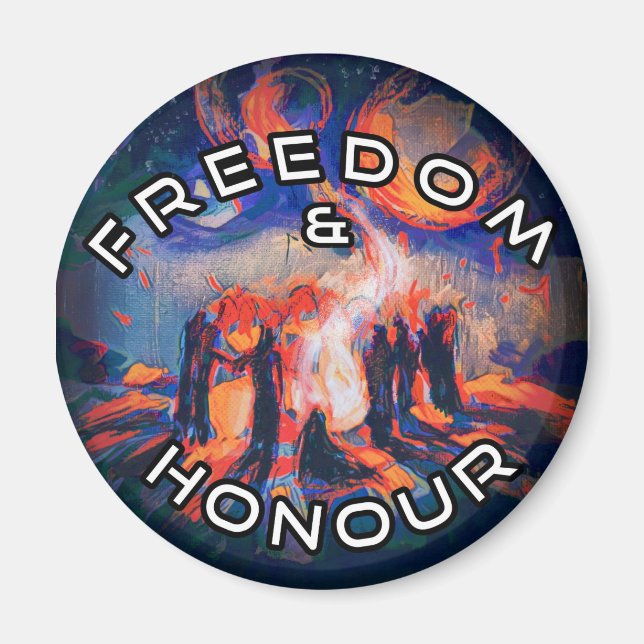 Aimant Liberté et honneur (Devant)