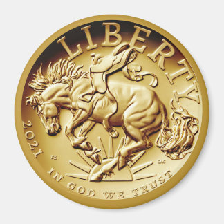 Aimant Liberty Horse Coin 