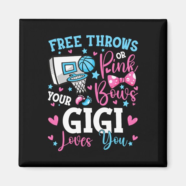 Aimant Libre Jeu ou des vaches roses Gigi vous aime Gende (Devant)