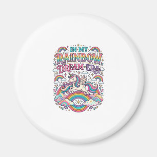 Aimant Licorne Dans Mon Rêve Arc-En-Ciel Ère Vêtements Co