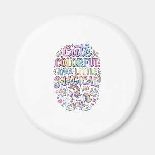 Aimant Licorne Mignonne Colorée et un Peu Magique Origina