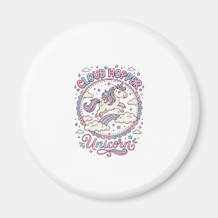 Aimant Licorne Nuage Sauteur Licorne Enjouée Cadeau Migno