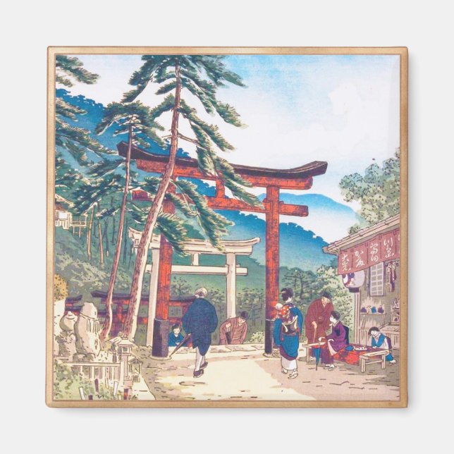 Aimant Lieux célèbres de Kyoto - Fushimi Inari paysage (Devant)