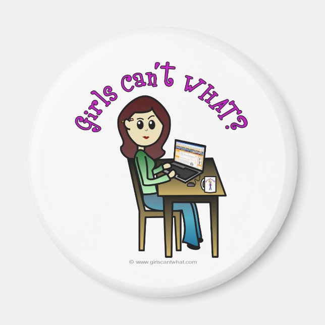 Aimant Light Computer Girl (Devant)