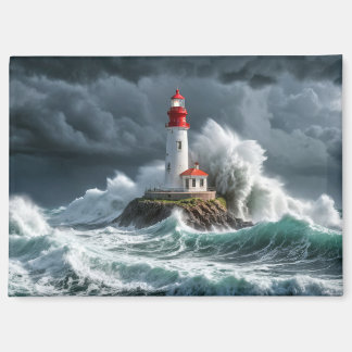 Aimant Lighthouse Ocean Storm Majestic Puissante vague