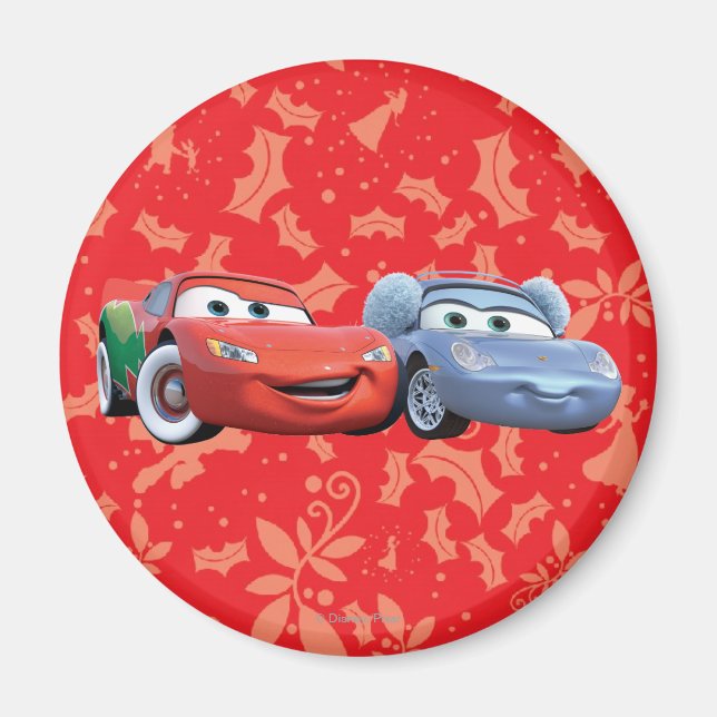 Aimant Lightning McQueen & Sally (Devant)