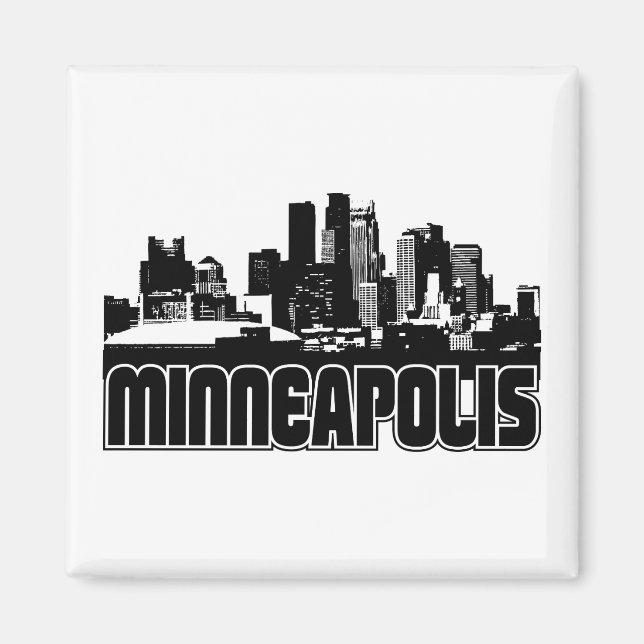 Aimant Ligne aérienne de Minneapolis (Devant)