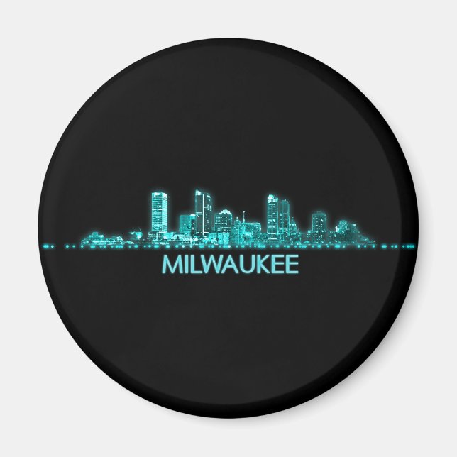 Aimant Ligne aérienne Milwaukee (Devant)
