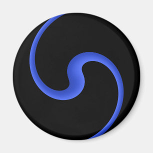 Aimant Ligne bleue mince