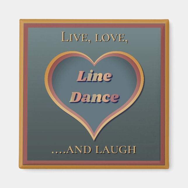Aimant Ligne de danse décoration de ligne cadeau (Devant)