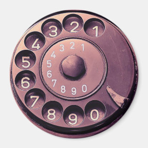 Aimant Ligne téléphonique rétro