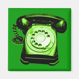 Aimant Ligne téléphonique verte