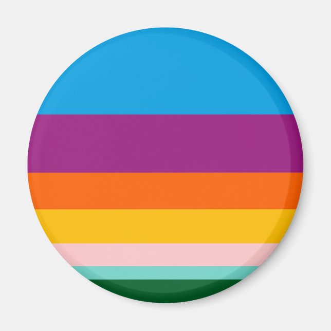 Aimant Lignes colorées (Devant)