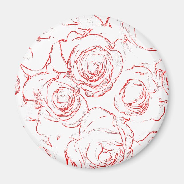 Aimant Lignes directrices de Red Roses (Devant)