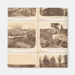 Aimant Lignes rebelles, Atlanta, Ga