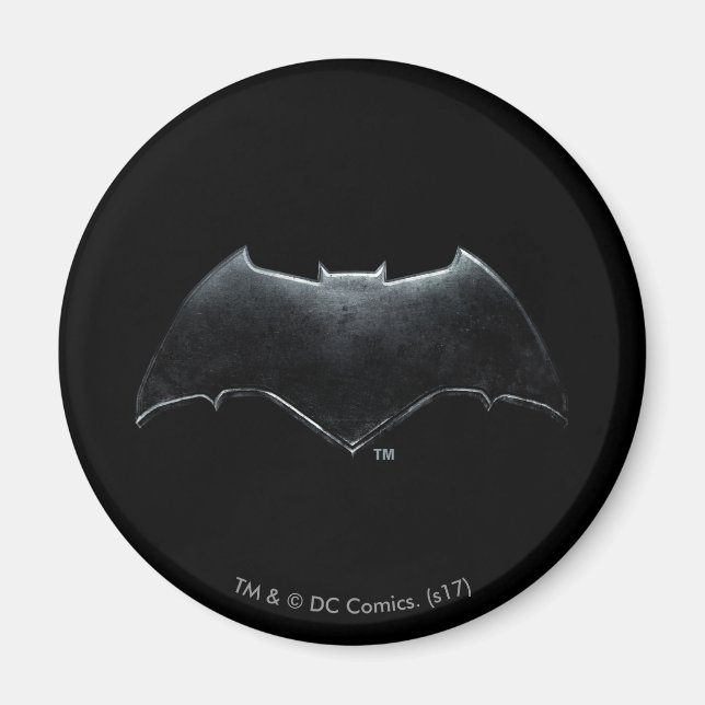 Aimant Ligue de Justice | Symbole de batman métallique (Devant)