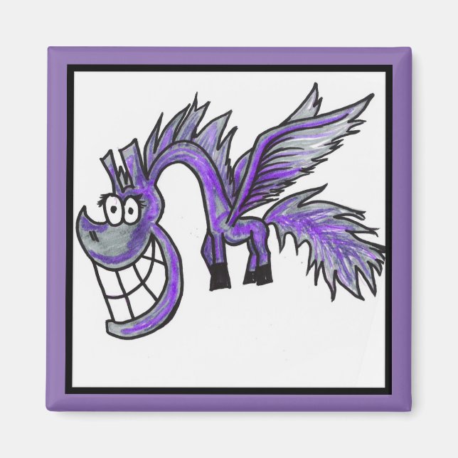 Aimant lilas Pegasus (Devant)